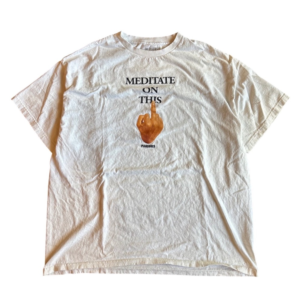 Pleasures Meditate On This Middle Finger T Shirt Size XXL